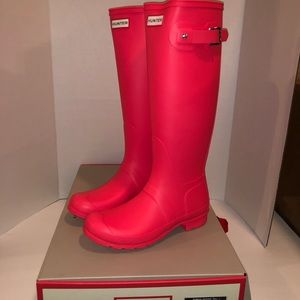 New Hunter Boots Original Tall Hyper Pink